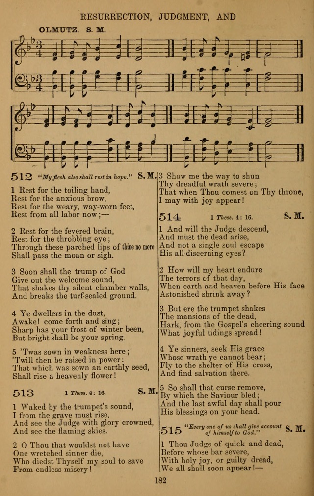 The Reformed Church Hymnal: with tunes page 182