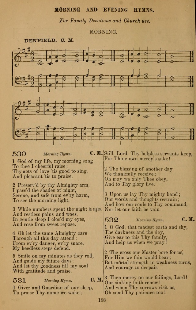 The Reformed Church Hymnal: with tunes page 188