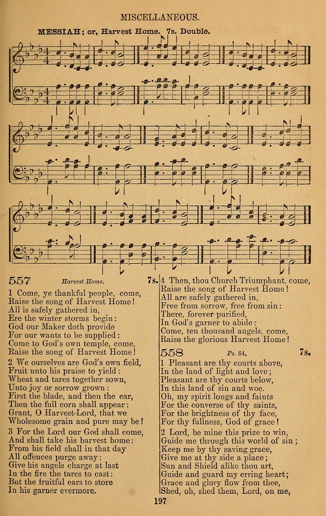 The Reformed Church Hymnal: with tunes page 197