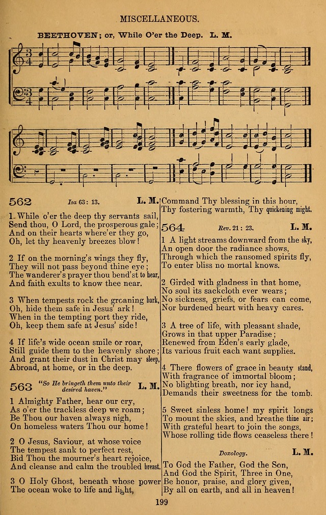 The Reformed Church Hymnal: with tunes page 199