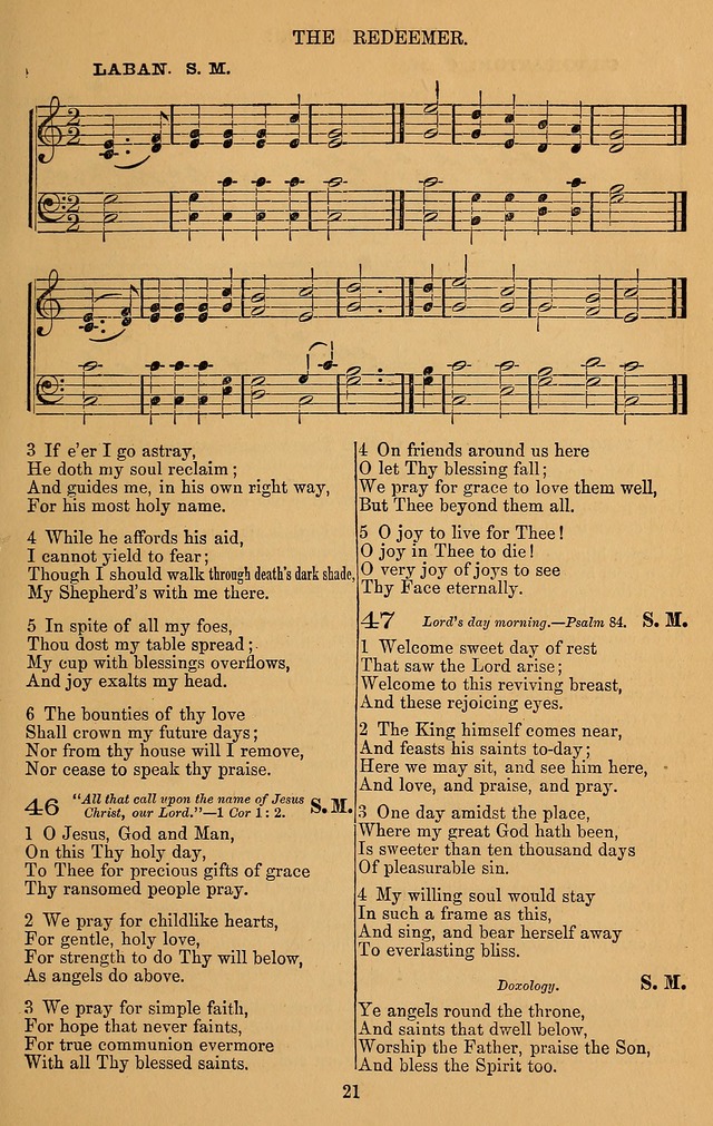 The Reformed Church Hymnal: with tunes page 21