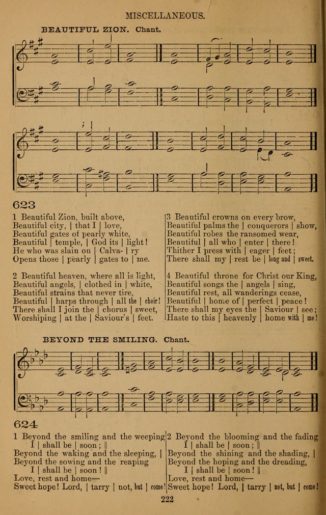 The Reformed Church Hymnal: with tunes page 222