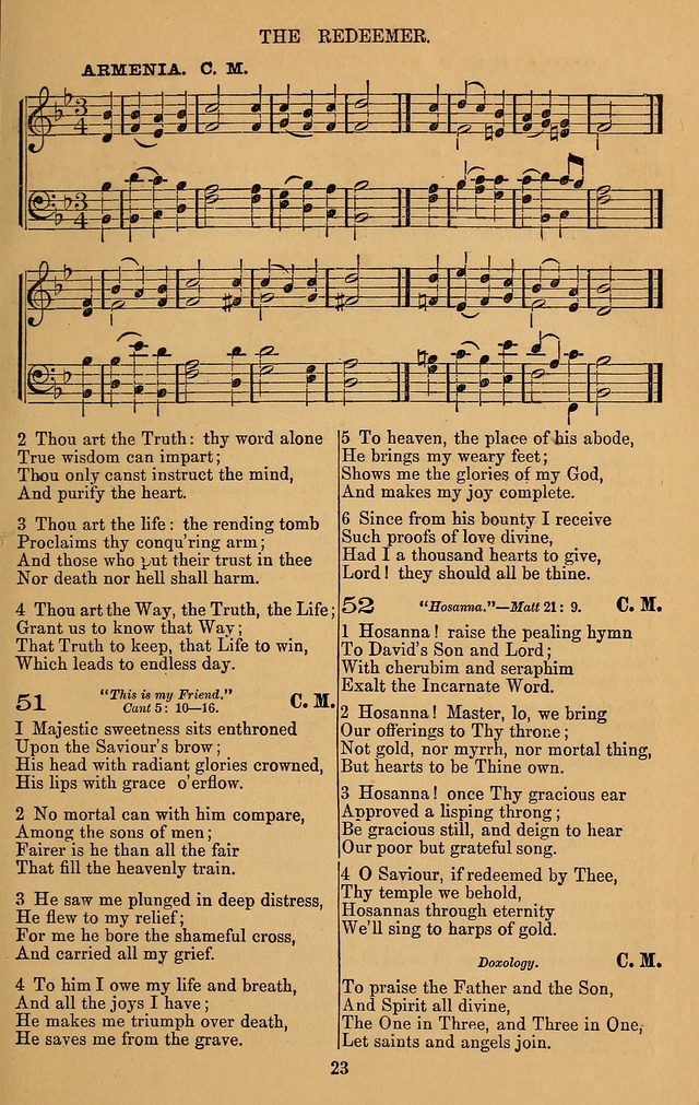 The Reformed Church Hymnal: with tunes page 23