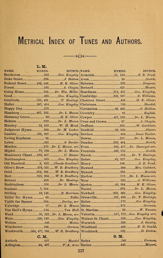 The Reformed Church Hymnal: with tunes page 237