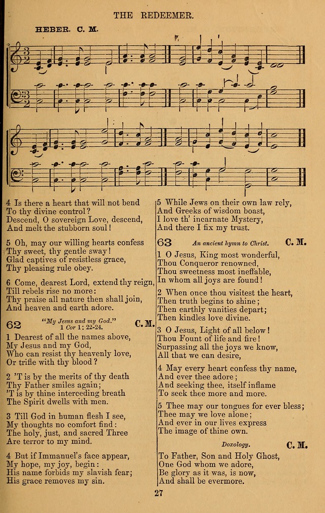 The Reformed Church Hymnal: with tunes page 27