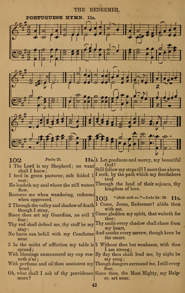 The Reformed Church Hymnal: with tunes page 42