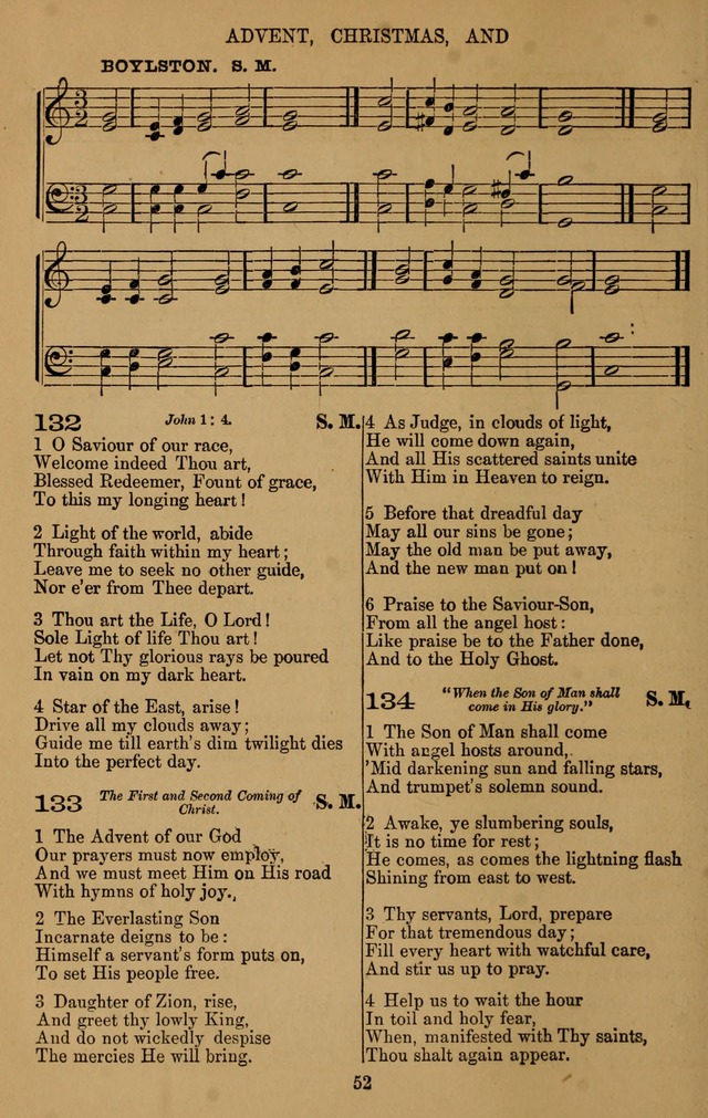 The Reformed Church Hymnal: with tunes page 52