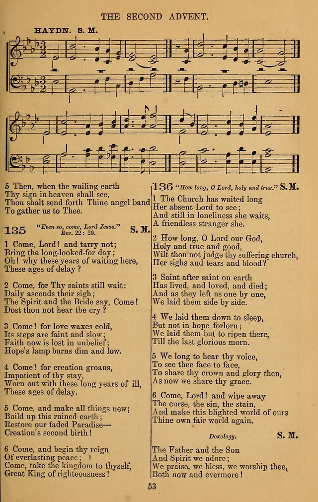 The Reformed Church Hymnal: with tunes page 53