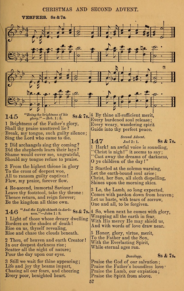 The Reformed Church Hymnal: with tunes page 57