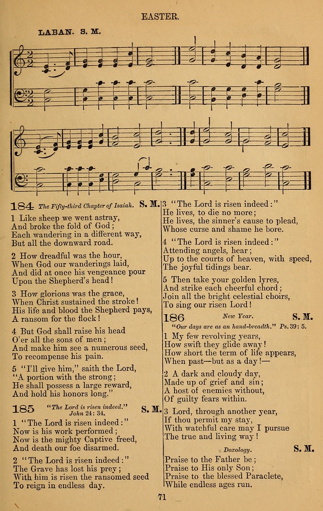 The Reformed Church Hymnal: with tunes page 71