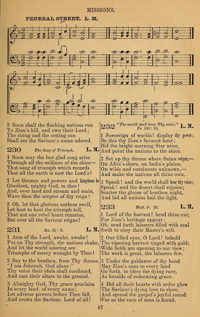 The Reformed Church Hymnal: with tunes page 87