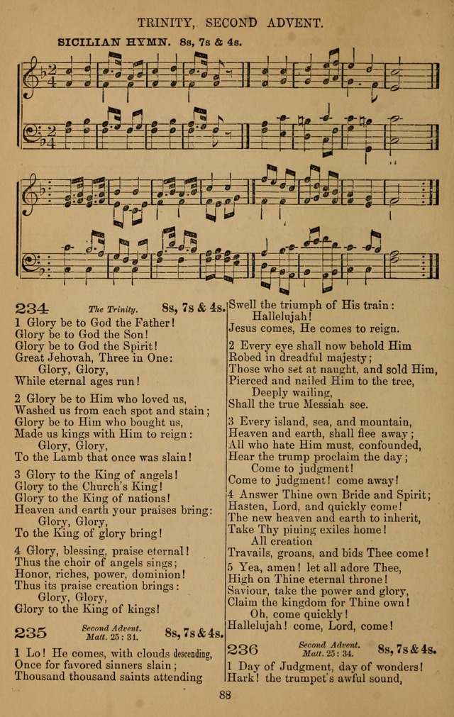 The Reformed Church Hymnal: with tunes page 88