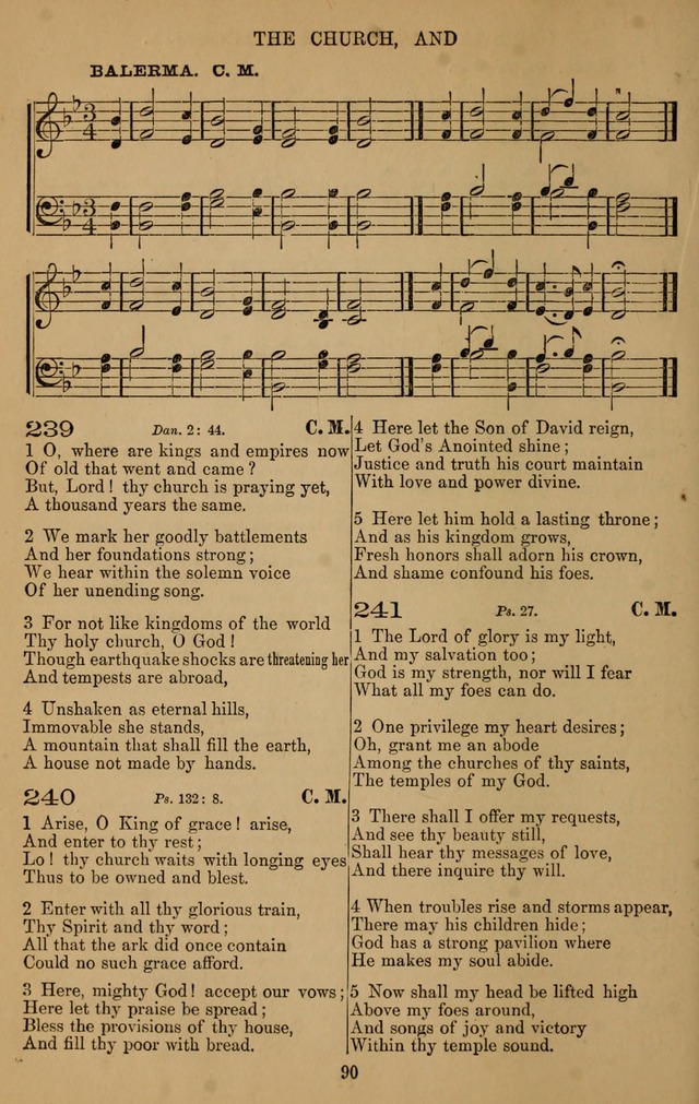 The Reformed Church Hymnal: with tunes page 90