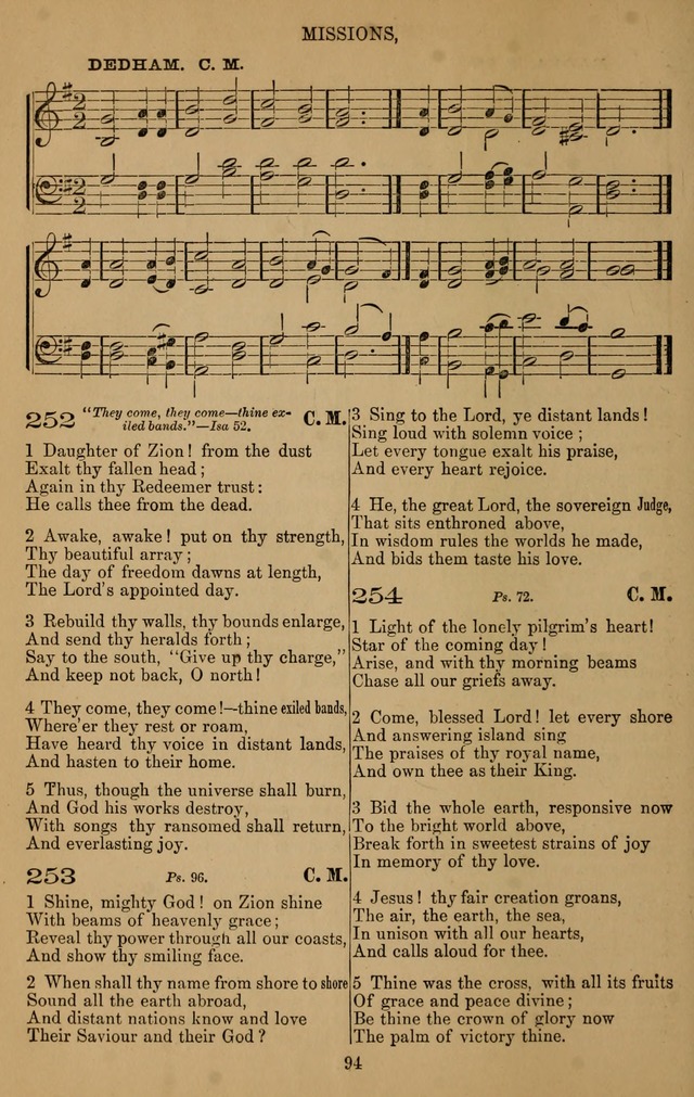 The Reformed Church Hymnal: with tunes page 94