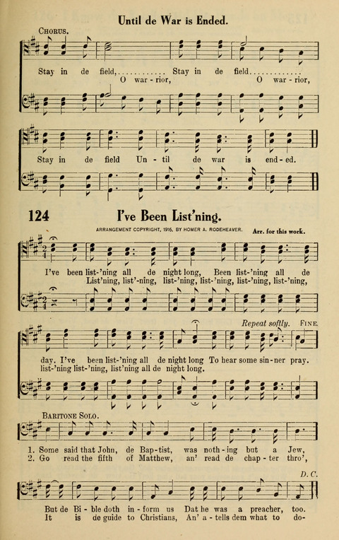 Rodeheaver Collection for Male Voices: One hundred and sixty Quartets and Choruses for men page 113