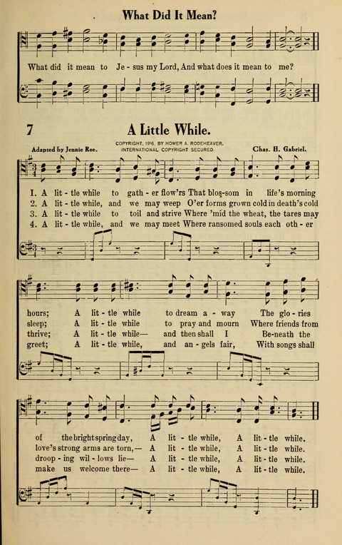 Rodeheaver Collection for Male Voices: One hundred and sixty Quartets and Choruses for men page 7