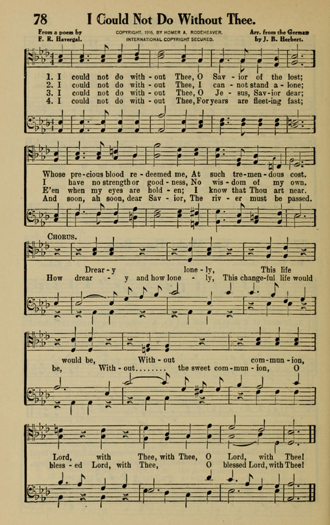 Rodeheaver Collection for Male Voices: One hundred and sixty Quartets and Choruses for men page 72