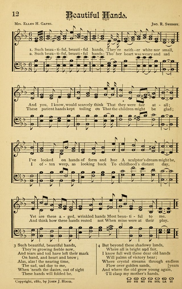 The Royal Fountain No. 3: sacred songs and hymns for use in Sabbath-school or prayer meeting page 12