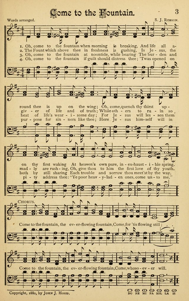 The Royal Fountain No. 3: sacred songs and hymns for use in Sabbath-school or prayer meeting page 3