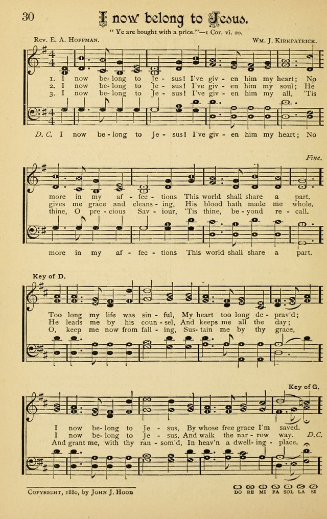 The Royal Fountain No. 3: sacred songs and hymns for use in Sabbath-school or prayer meeting page 30