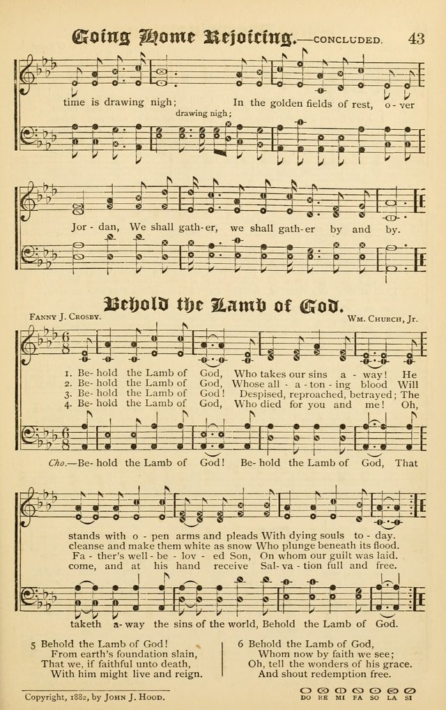 The Royal Fountain No. 3: sacred songs and hymns for use in Sabbath-school or prayer meeting page 59