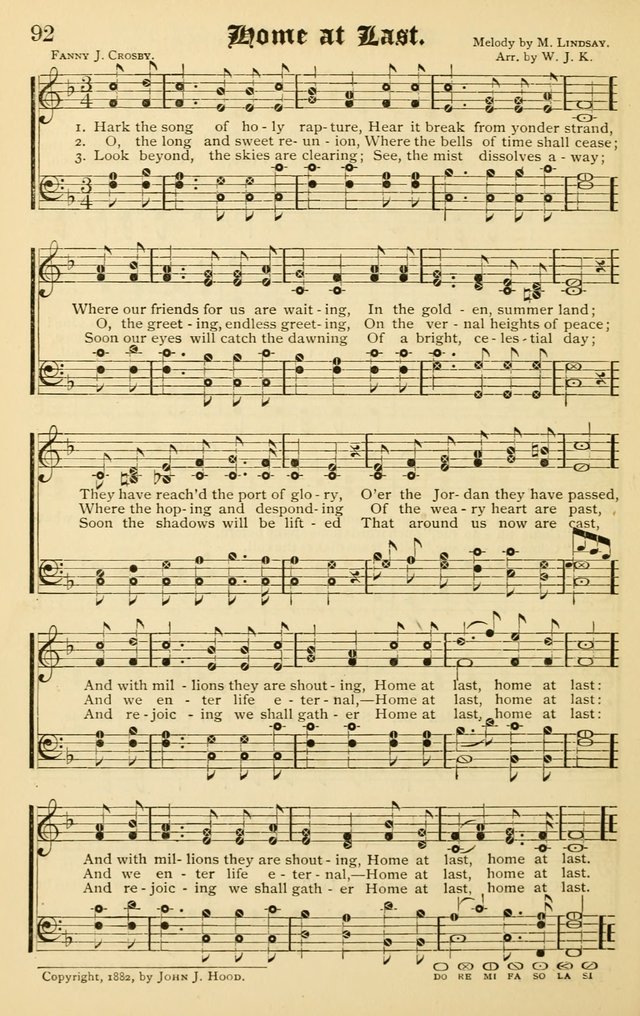 The Royal Fountain No. 3: sacred songs and hymns for use in Sabbath-school or prayer meeting page 82