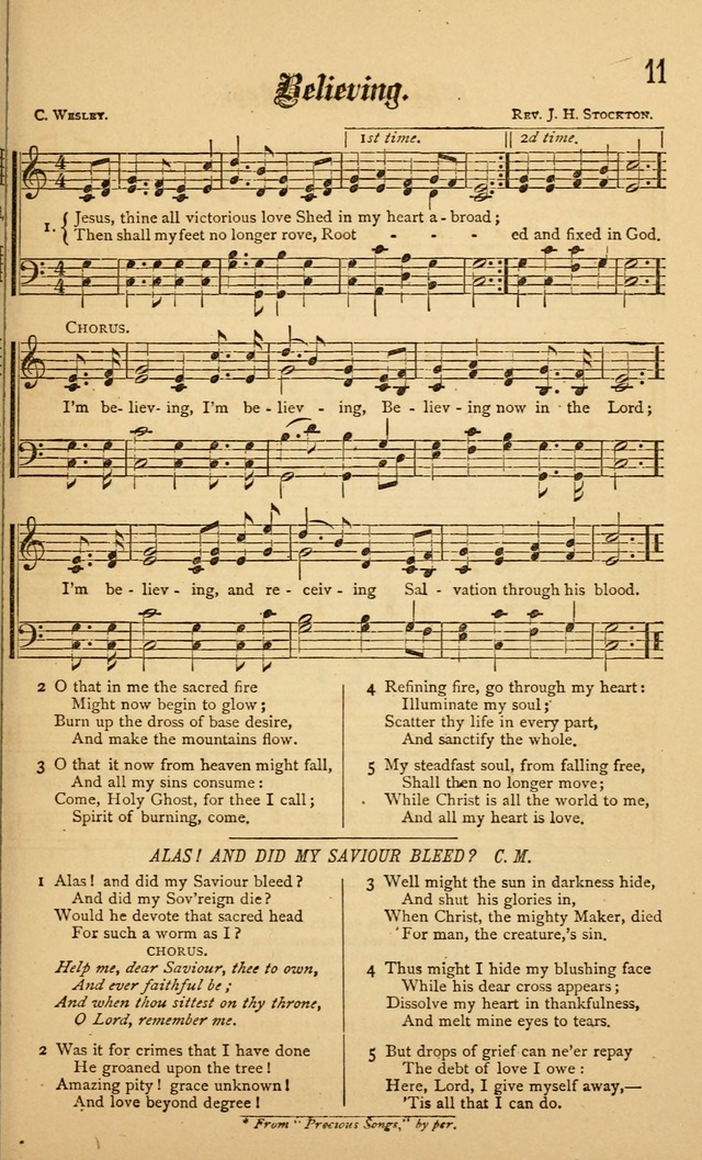 The Royal Fountain No. 4: sacred songs and hymns for use in Sabbath-school or prayer meeting page 11