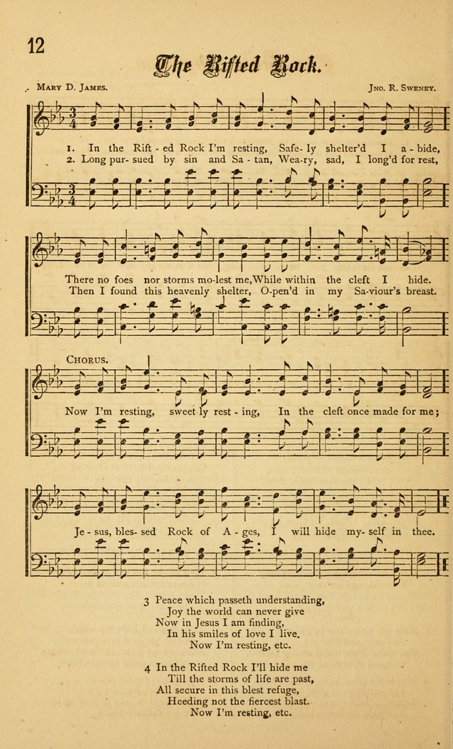 The Royal Fountain No. 4: sacred songs and hymns for use in Sabbath-school or prayer meeting page 12