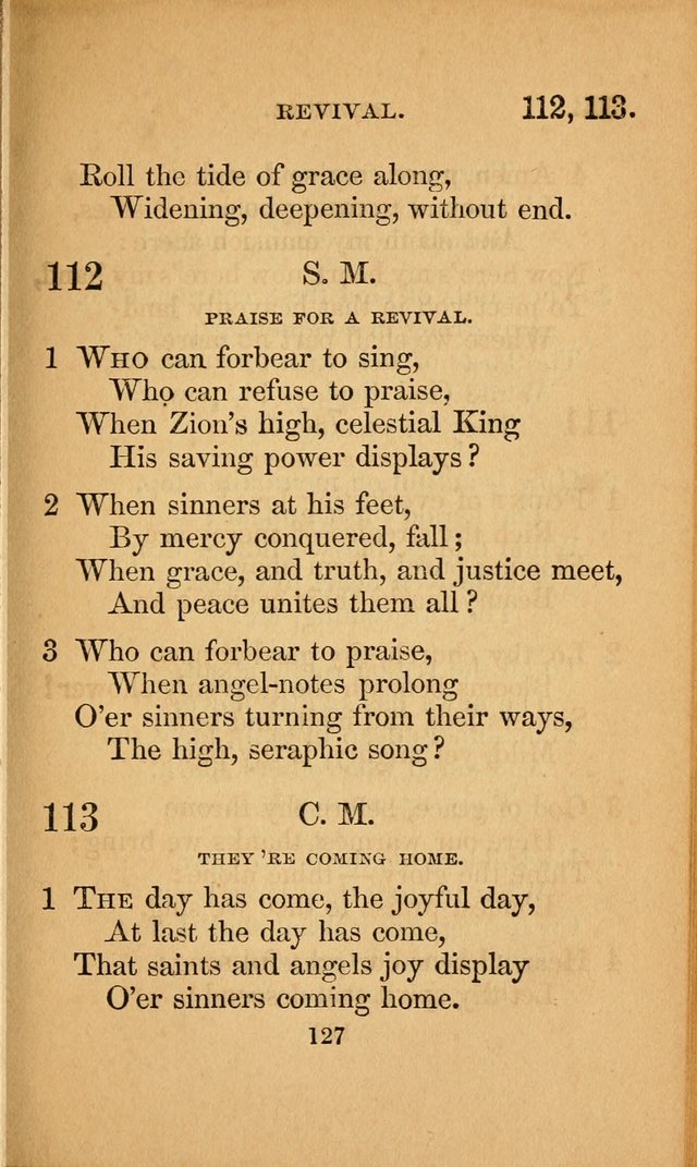 Revival Gems: a collection of spirit-stirring hymns. Specially adapted to revivals page 127