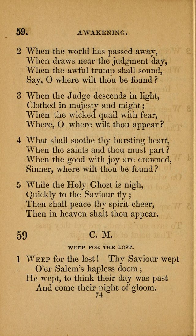 Revival Gems: a collection of spirit-stirring hymns. Specially adapted to revivals page 74