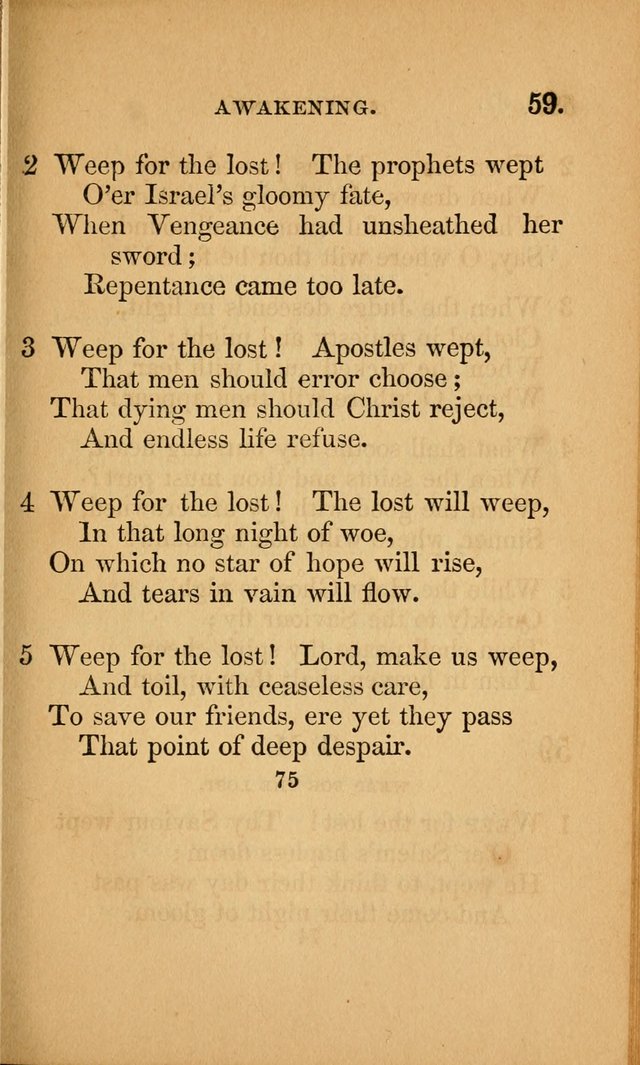 Revival Gems: a collection of spirit-stirring hymns. Specially adapted to revivals page 75