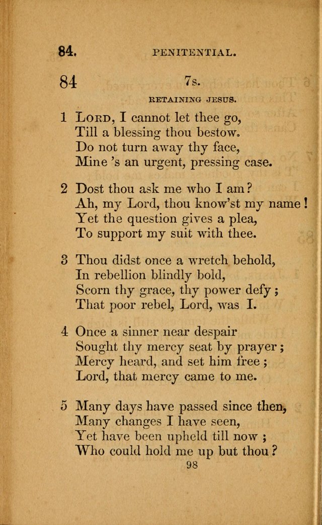 Revival Gems: a collection of spirit-stirring hymns. Specially adapted to revivals page 98