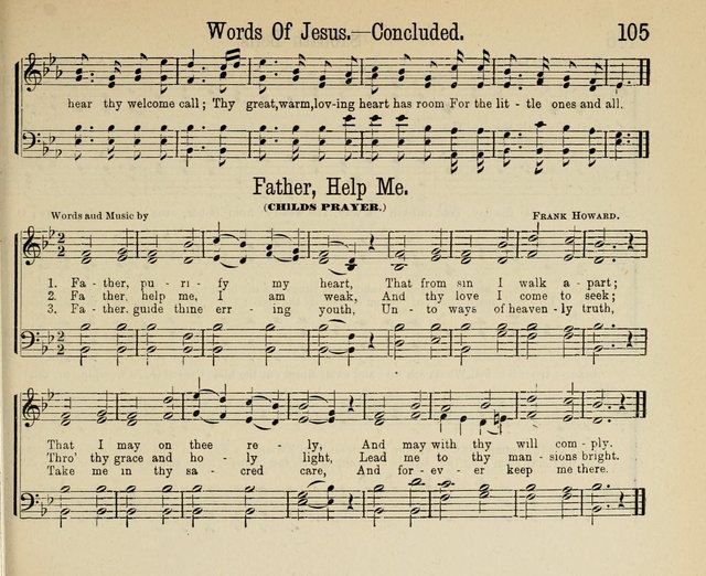 Royal Gems: a new and choice collection of Sunday school songs page 105