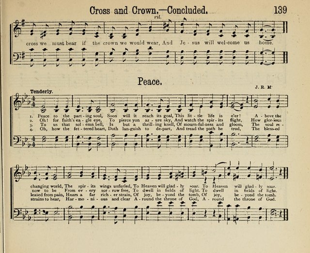 Royal Gems: a new and choice collection of Sunday school songs page 139