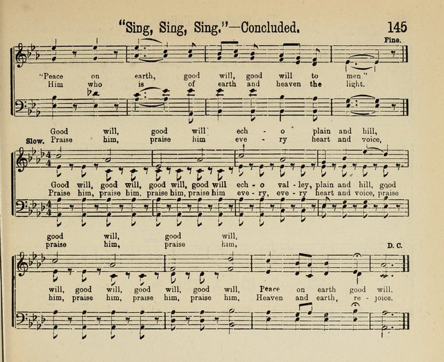 Royal Gems: a new and choice collection of Sunday school songs page 145