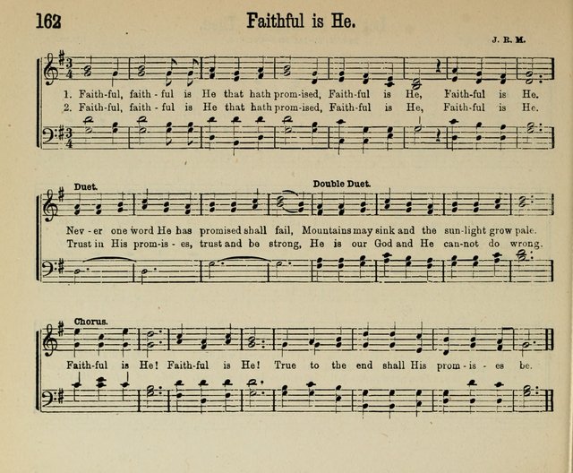 Royal Gems: a new and choice collection of Sunday school songs page 162