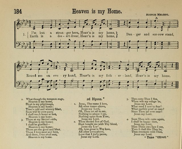 Royal Gems: a new and choice collection of Sunday school songs page 184