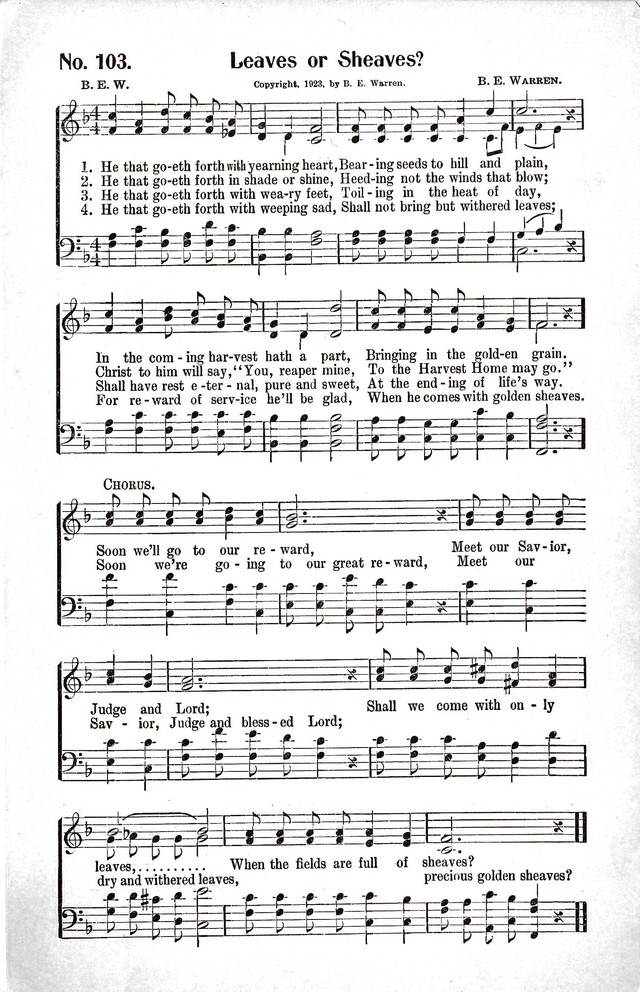 Reformation Glory: a new and inspiring collection of gospel hymns for evangelistic services page 103