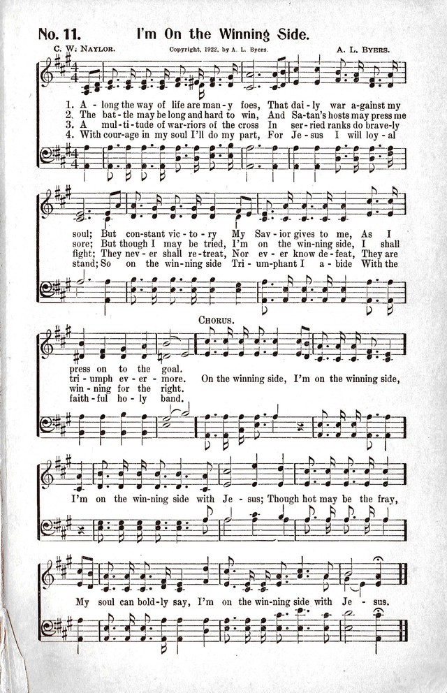 Reformation Glory: a new and inspiring collection of gospel hymns for evangelistic services page 11