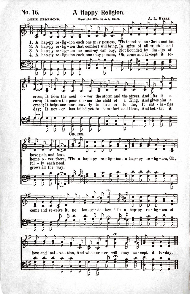 Reformation Glory: a new and inspiring collection of gospel hymns for evangelistic services page 16