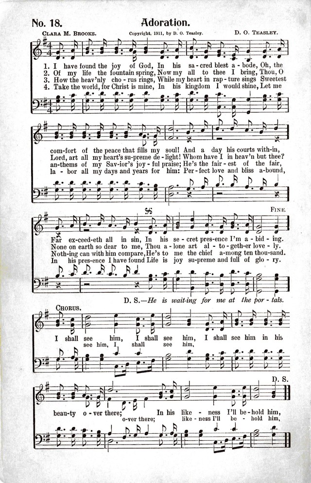 Reformation Glory: a new and inspiring collection of gospel hymns for evangelistic services page 18