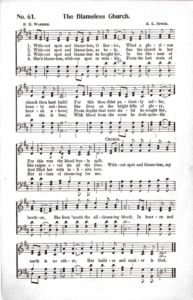 Reformation Glory: a new and inspiring collection of gospel hymns for evangelistic services page 61