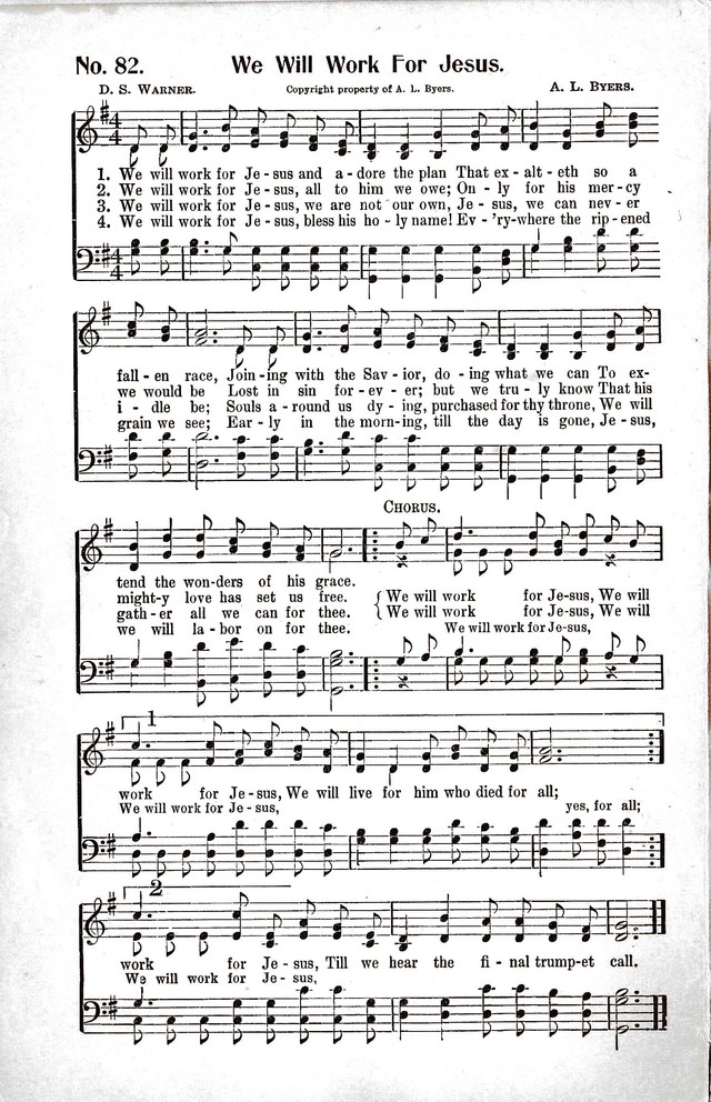 Reformation Glory: a new and inspiring collection of gospel hymns for evangelistic services page 82