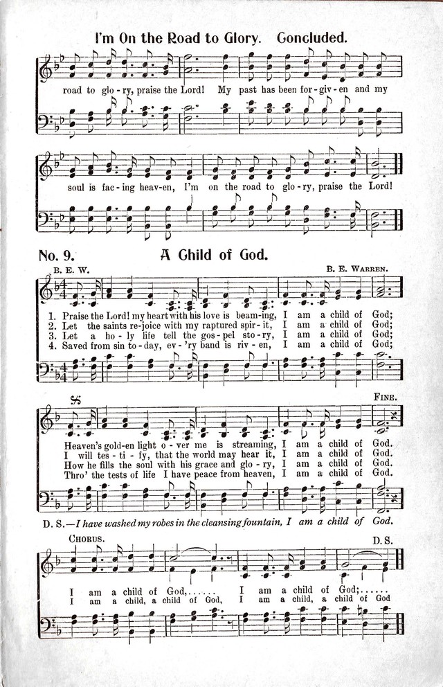 Reformation Glory: a new and inspiring collection of gospel hymns for evangelistic services page 9