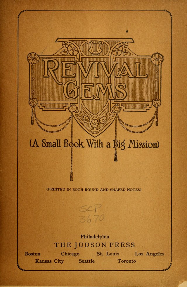 Revival Gems (with supplement Pearls of Song) page i