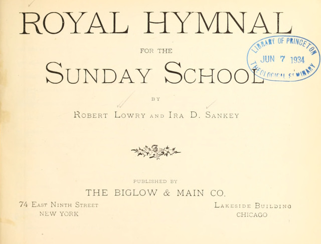 Royal Hymnal: for the Sunday School page iv