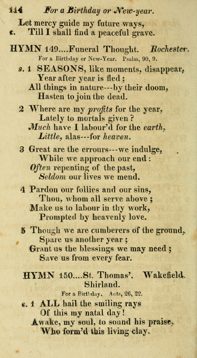 Regular Hymns: on a great variety of evangelical subjects and important occasions: with musical directions, for all the varieties of appropriate expression page 114