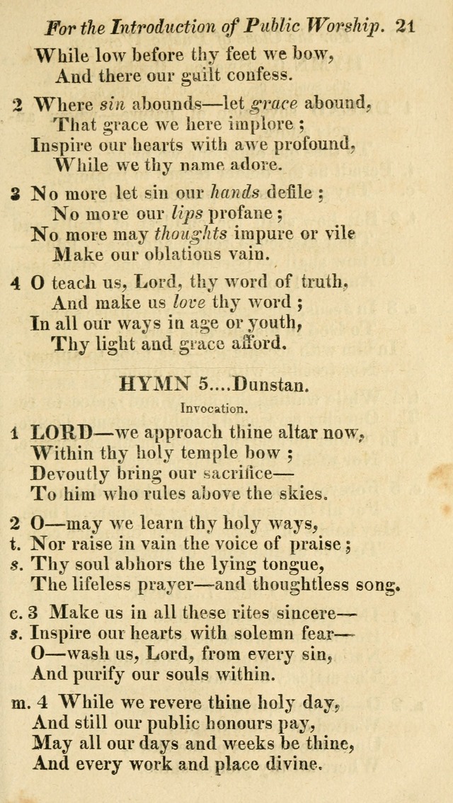 Regular Hymns: on a great variety of evangelical subjects and important occasions: with musical directions, for all the varieties of appropriate expression page 21