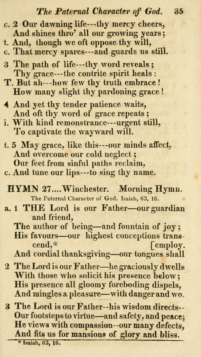 Regular Hymns: on a great variety of evangelical subjects and important occasions: with musical directions, for all the varieties of appropriate expression page 35