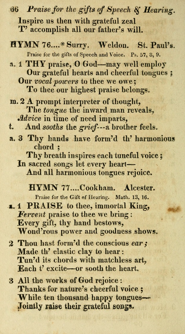 Regular Hymns: on a great variety of evangelical subjects and important occasions: with musical directions, for all the varieties of appropriate expression page 66